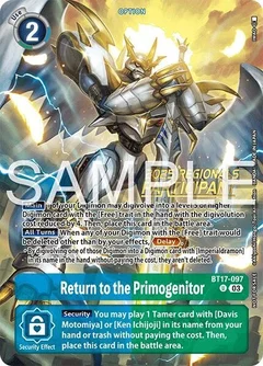 Return to the Primogenitor (Regionals 25-26 Season 2 Participant) BT17-097 U