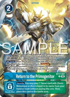Return to the Primogenitor (Regionals 25-26 Season 2 Champion) BT17-097 U