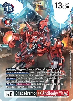 Chaosdramon (X Antibody) (Alternate Art) BT12-072 SR