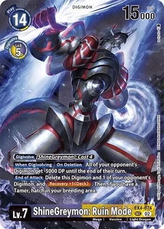 ShineGreymon: Ruin Mode (Alternate Art) EX4-074 SEC