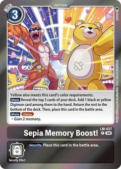 Sepia Memory Boost! LM-037 P