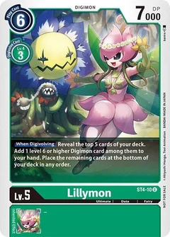 Lillymon (Official Tournament Pack Vol.3) ST4-10 U