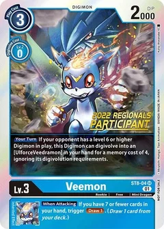 Veemon (2022 Championship Online Regional) [Online Participant] ST8-04 SR