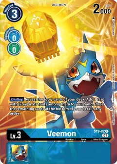 Veemon (Digimon Royal Knights Card Set) ST9-02 U