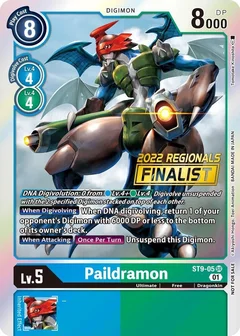 Paildramon (2022 Championship Offline Regional) [Online Finalist] ST9-05 SR