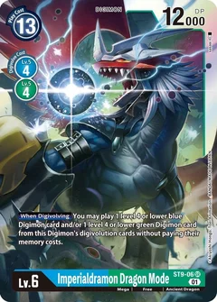 Imperialdramon Dragon Mode ST9-06 SR
