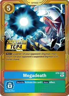Megadeath (2023 Store Top 4) ST9-14 R