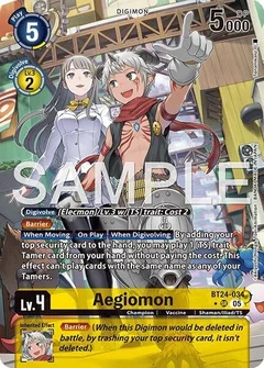Aegiomon (Alternate Art) BT24-034 SR