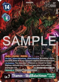 Titamon + SkullBaluchimon (Alternate Art) BT24-081 SR
