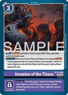 Invasion of the Titans BT24-098 U