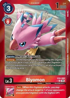 Biyomon (Limited Foil) EX9-008 U