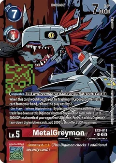MetalGreymon (Alternate Art) EX9-011 SR
