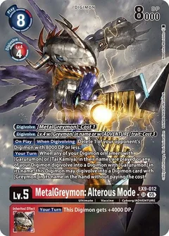MetalGreymon: Alterous Mode (Alternate Art) EX9-012 SR