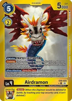 Airdramon (Limited Foil) EX9-025 U