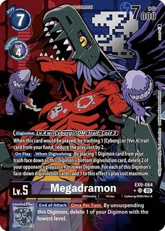 Megadramon (Alternate Art) EX9-064 SR