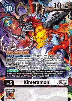 Kimeramon (Alternate Art) EX9-074 SEC
