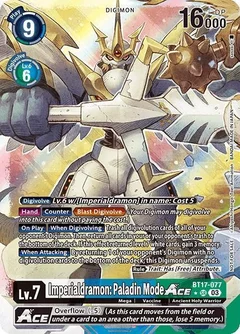 Imperialdramon: Paladin Mode ACE (World Convergence Release Event Winner) BT17-077 SR
