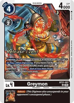 Greymon BT21-057 U