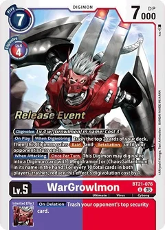 WarGrowlmon BT21-076 U