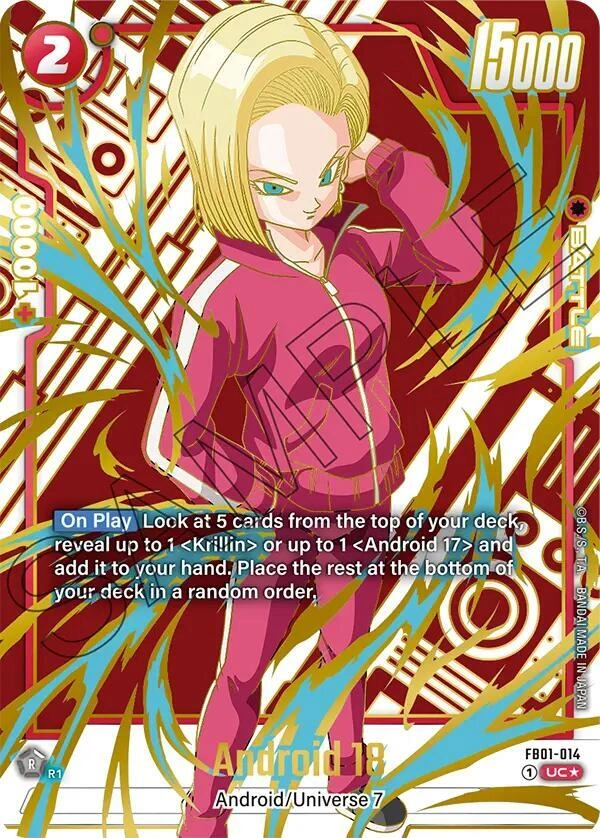 Android 18 - FB01-014 (Alternate Art) Holofoil