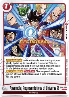 Assemble, Representatives of Universe 7! FB01-030