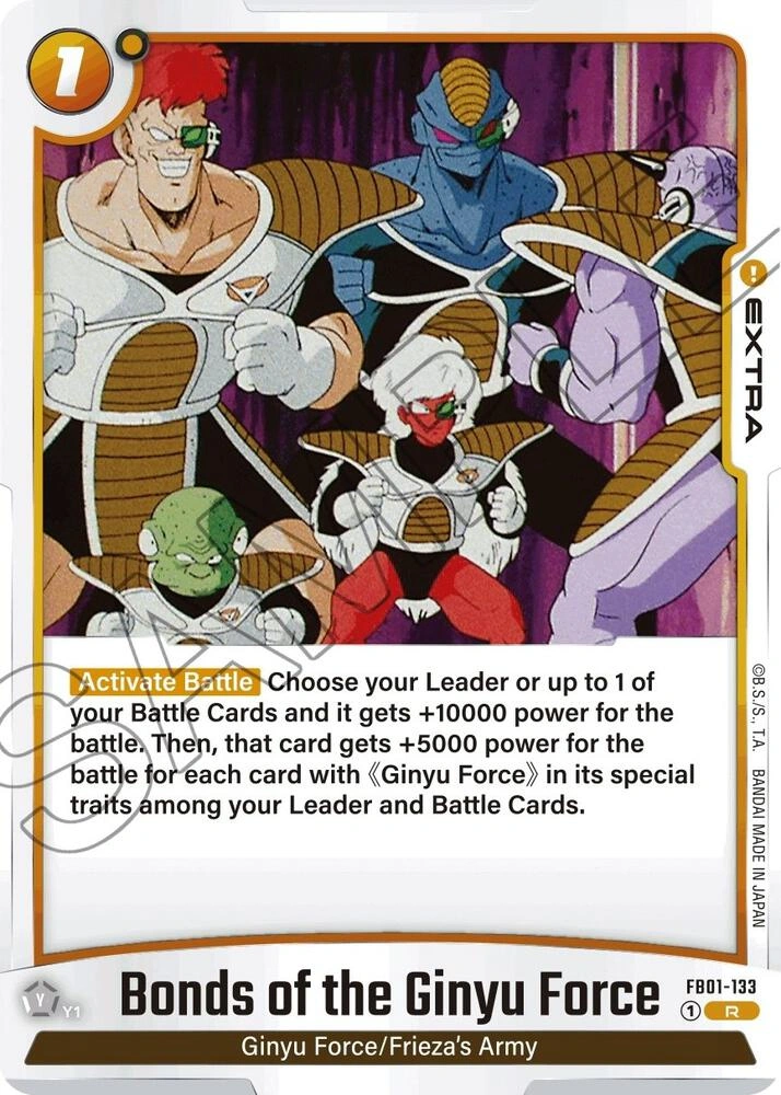 Bonds of the Ginyu Force Holofoil