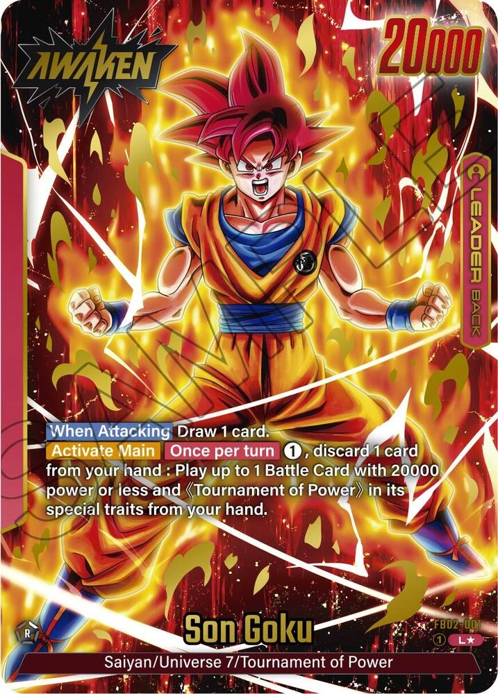 Son Goku - FB02-001 (Alternate Art) Holofoil