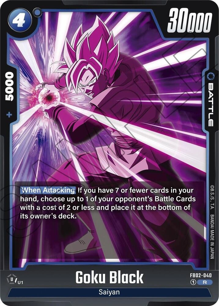 Goku Black - FB02-040 Holofoil