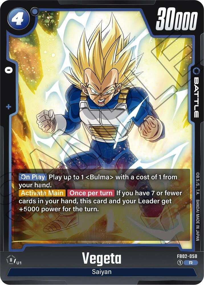 Vegeta - FB02-058 Holofoil