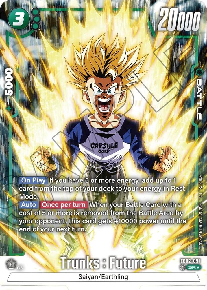 Trunks : Future - FB02-091 (Alternate Art) Holofoil