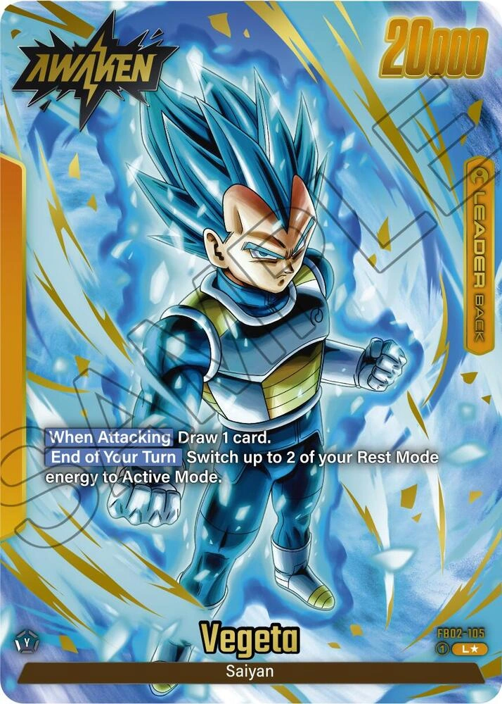 Vegeta - FB02-105 (Alternate Art) Holofoil