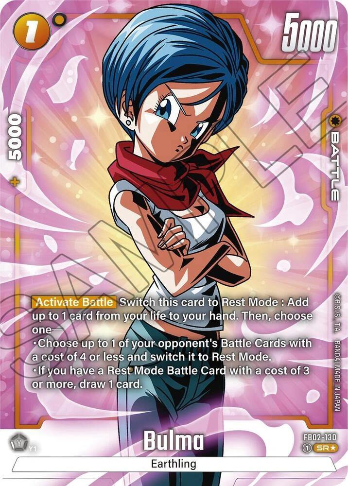Bulma - FB02-130 (Alternate Art) Holofoil