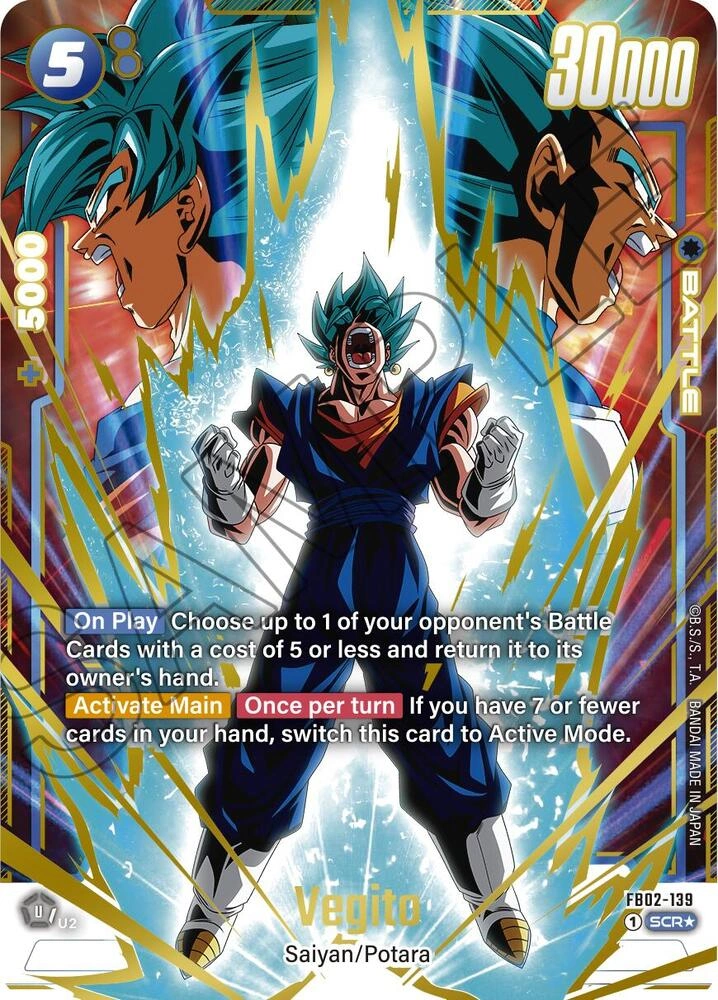 Vegito - FB02-139 (Alternate Art) Holofoil