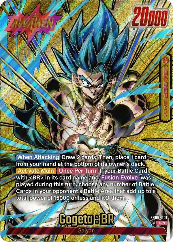 Gogeta : BR - FB09-001 (Super Alternate Art) Holofoil
