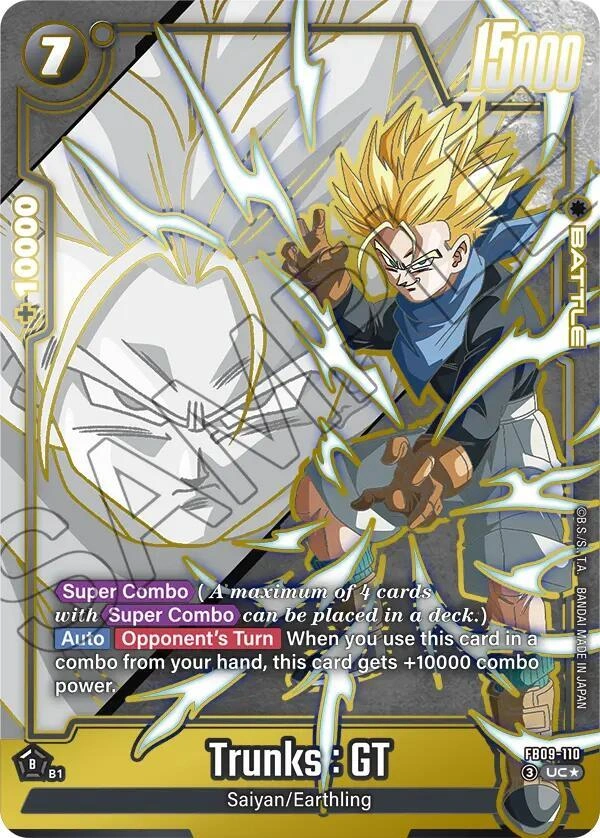 Trunks : GT - FB09-110 (Alternate Art) Holofoil