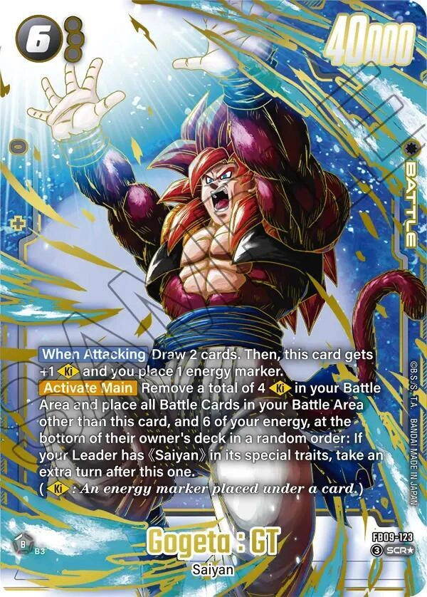 Gogeta : GT - FB09-123 (Alternate Art) Holofoil
