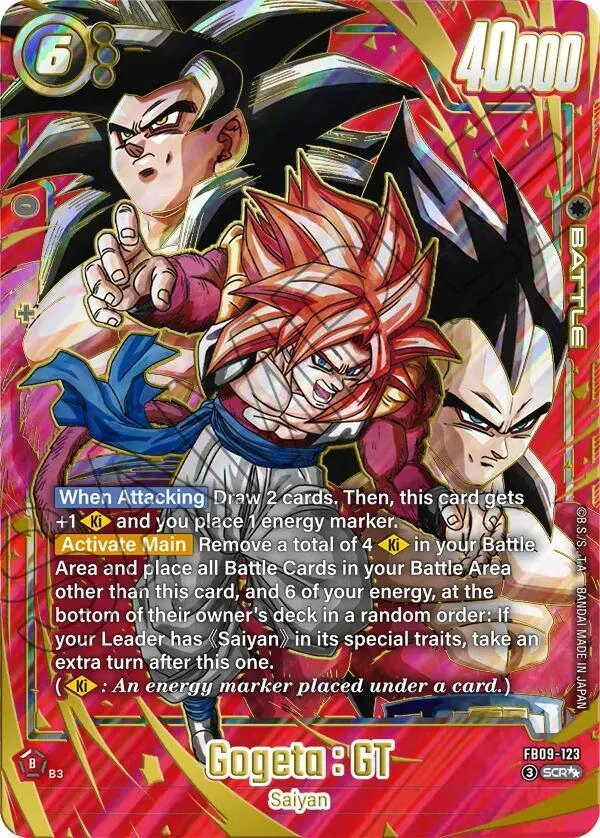Gogeta : GT - FB09-123 (Super Alternate Art) Holofoil