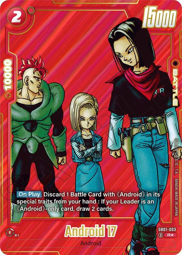 Android 17 - SB01-003 (Alternate Art) Holofoil