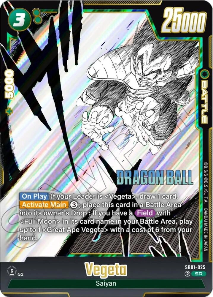 Vegeta - SB01-025 Holofoil