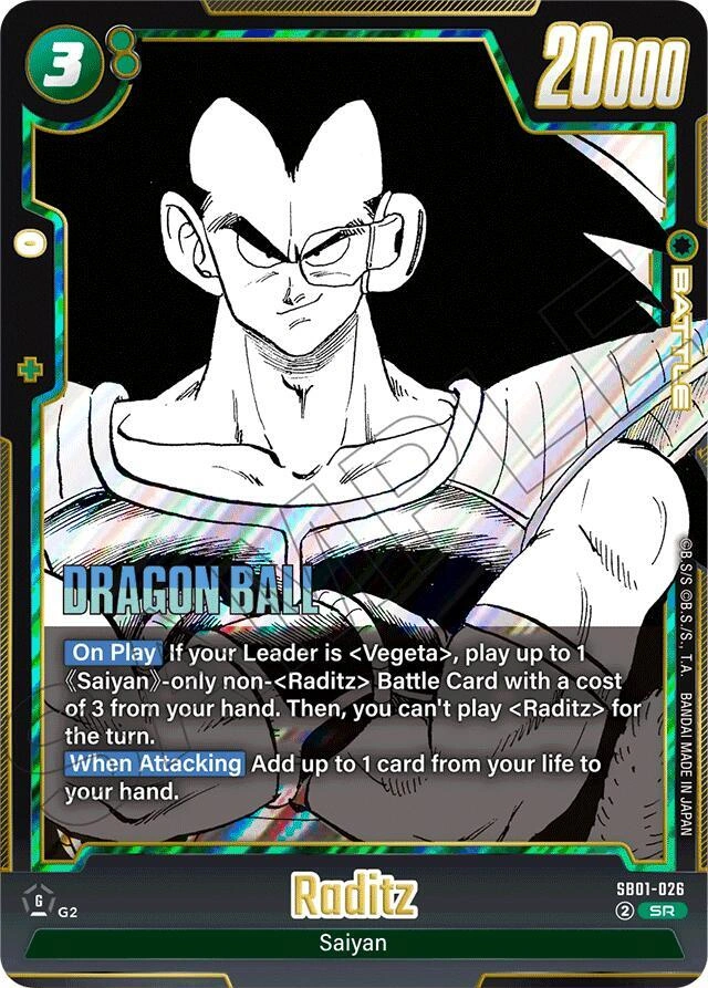 Raditz - SB01-026 Holofoil