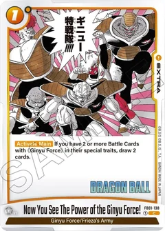 Now You See The Power of the Ginyu Force! Holofoil FB01-138