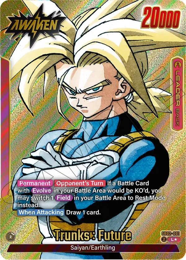 Trunks : Future - SB02-001 (Gold) Holofoil