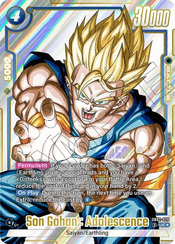 Son Gohan : Adolescence (Alternate Art) Holofoil