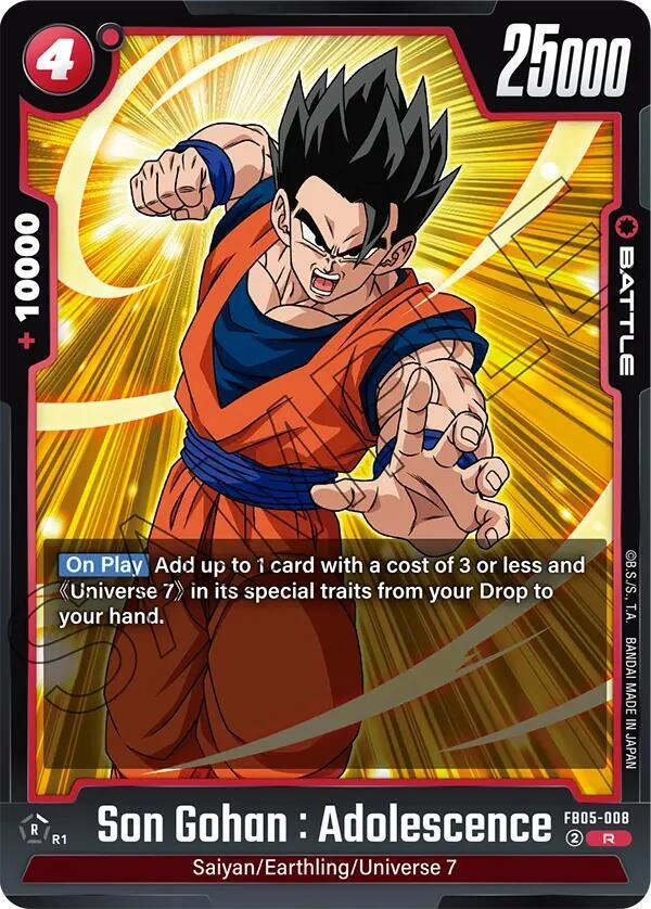 Son Gohan : Adolescence - FB05-008 Holofoil