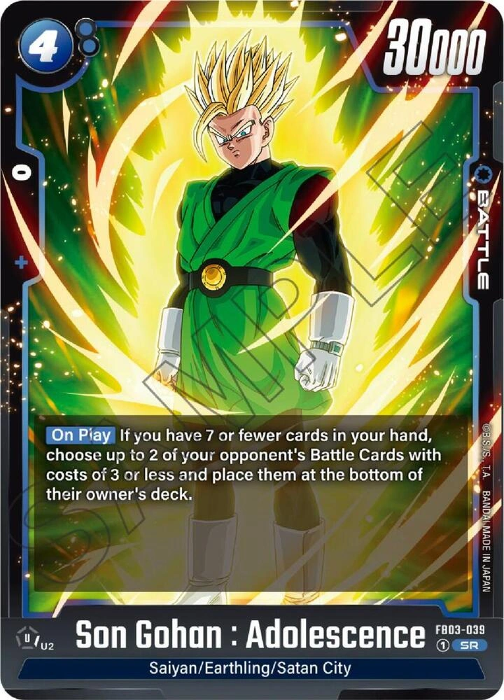Son Gohan : Adolescence - FB03-039 Holofoil