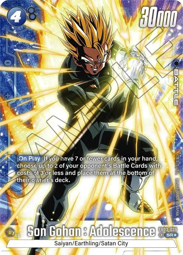 Son Gohan : Adolescence - FB03-039 (Alternate Art) Holofoil