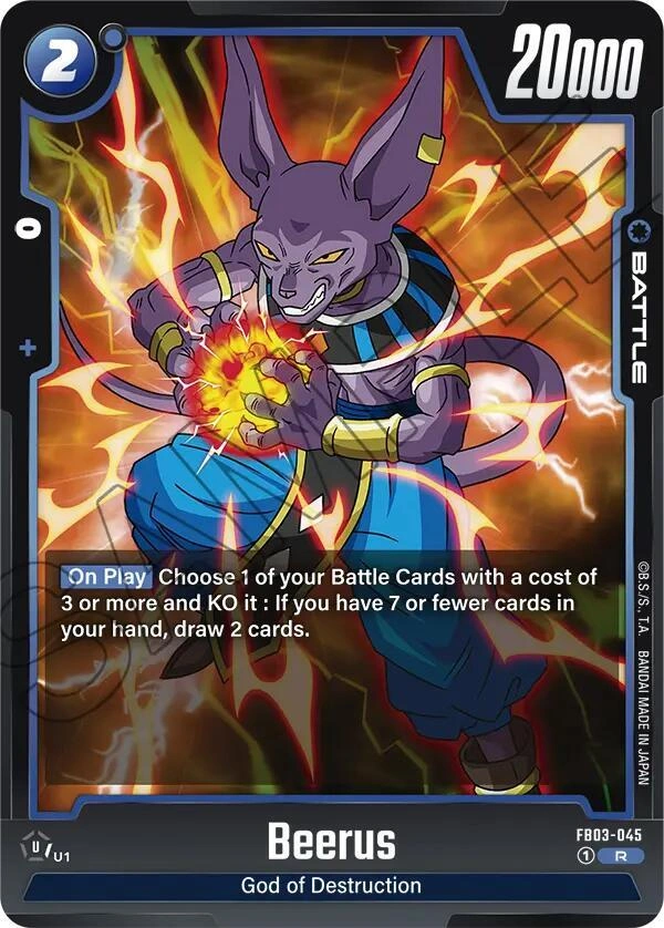 Beerus - FB03-045 Holofoil