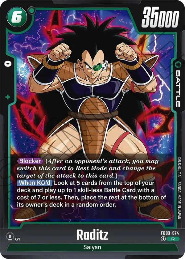 Raditz - FB03-074 Holofoil