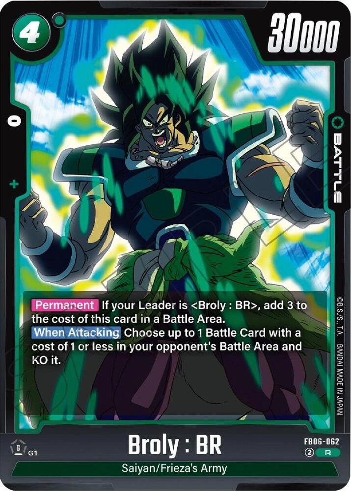 Broly : BR - FB06-062 Holofoil