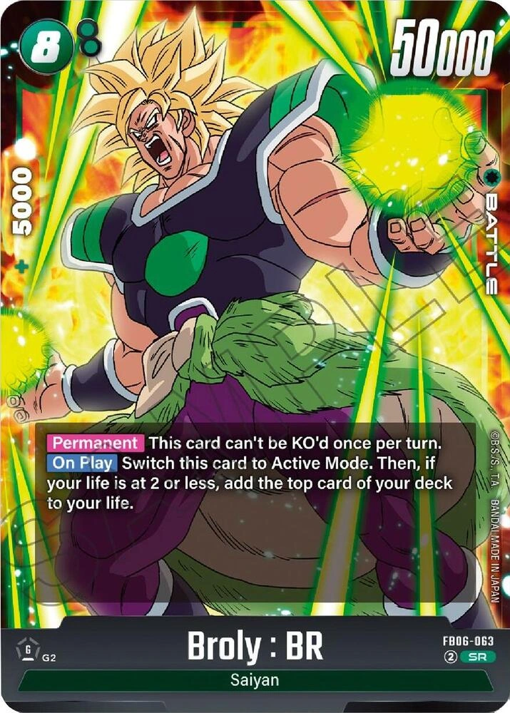 Broly : BR - FB06-063 Holofoil